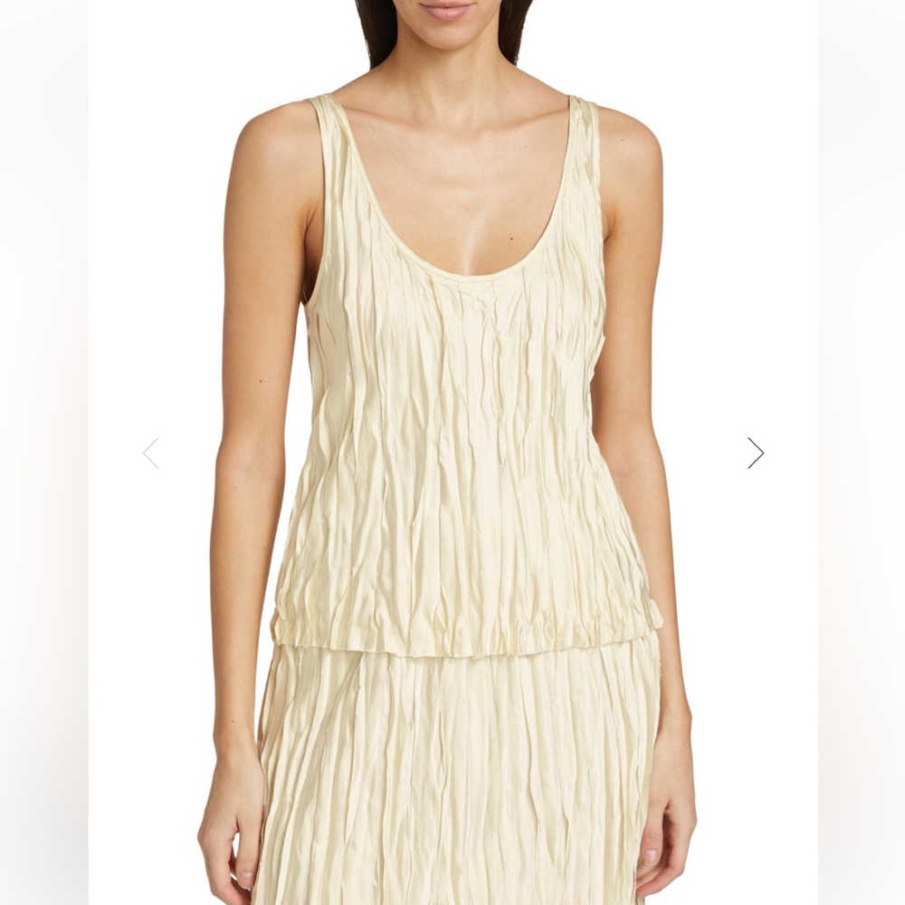Vince Crushed Satin Bias Strip Tank - Picture 3 of 17